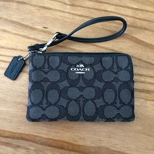 Coach Corner Zip Wristlet